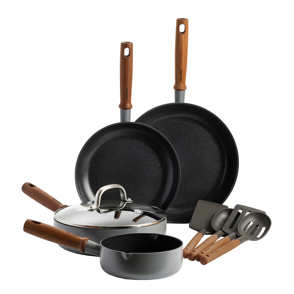 Mayflower Pro Stekpanne och Redskapsset 9 delar Svart