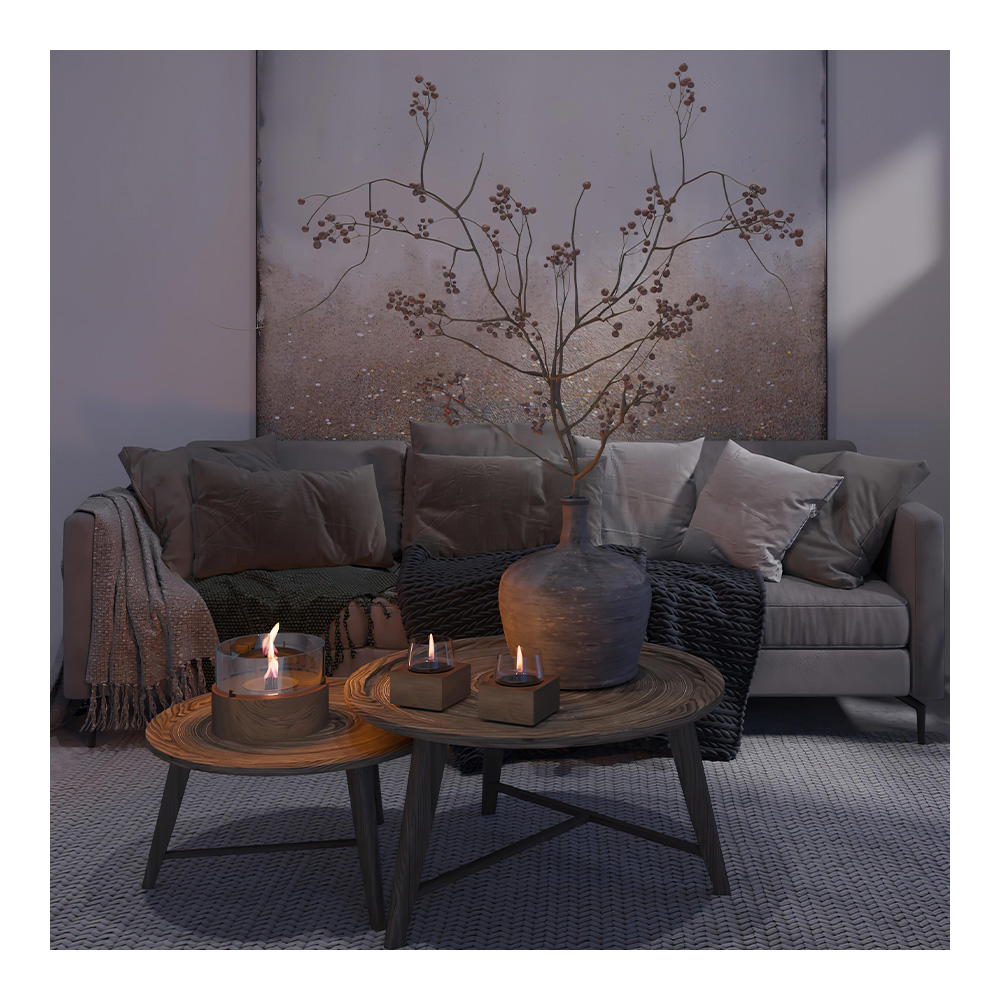 Poppy Lykta 16 cm Brun