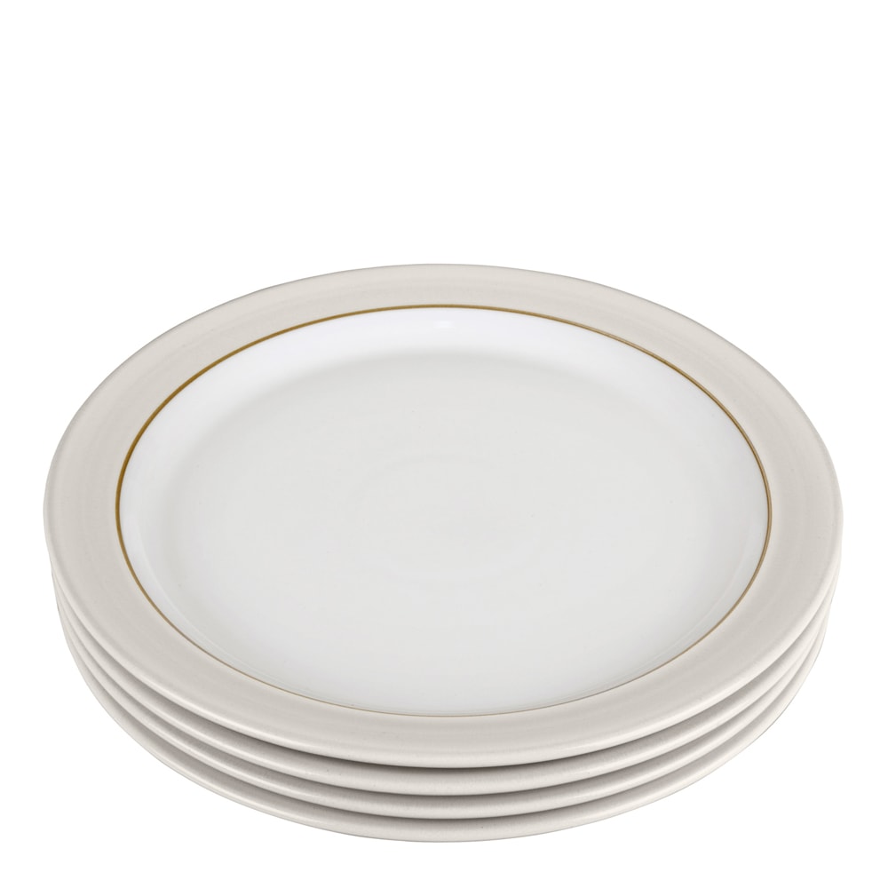 Natural Canvas Tallrik 27 cm 4-pack Vit