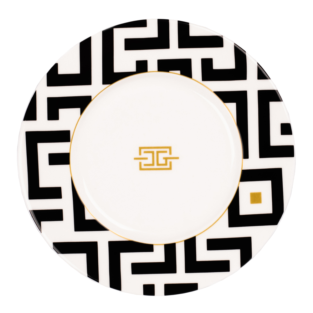 DECO Black Tallrik 22 cm