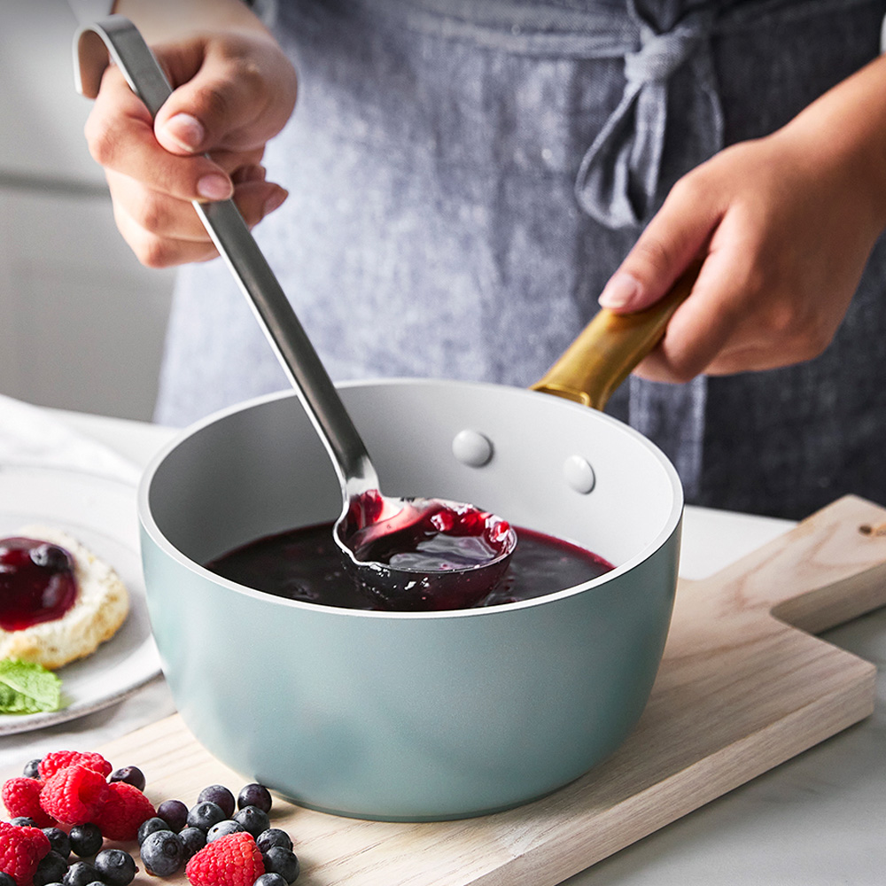 GreenPan Stekpanneset 10 delar Smokey Sky Blue