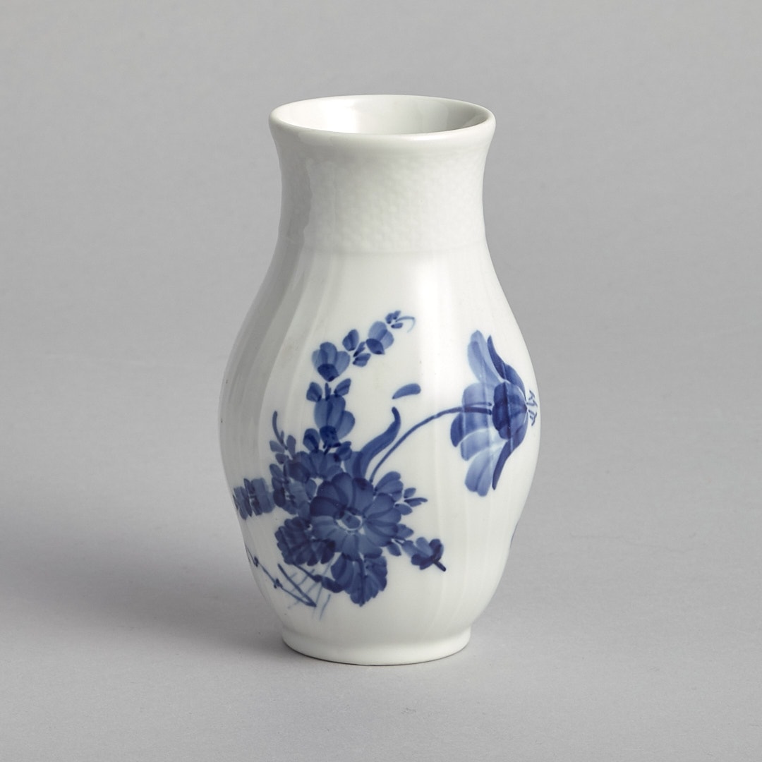 SÅLD "Blå Blomster" Vas