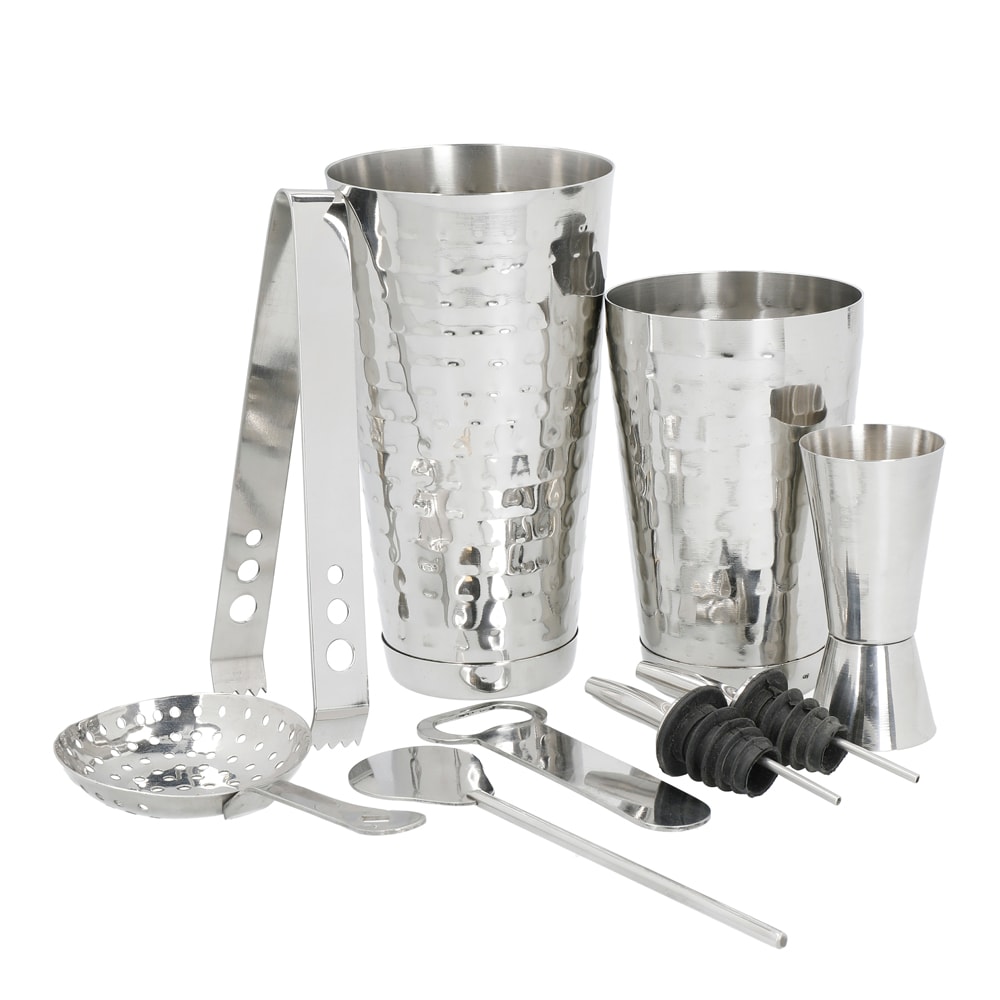 Bartenderset 9 delar Silver