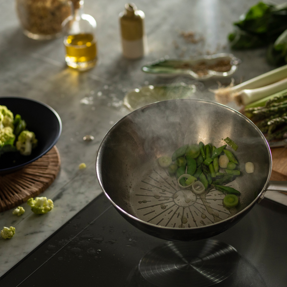 All Steel Pure Wok 28 cm Rostfri