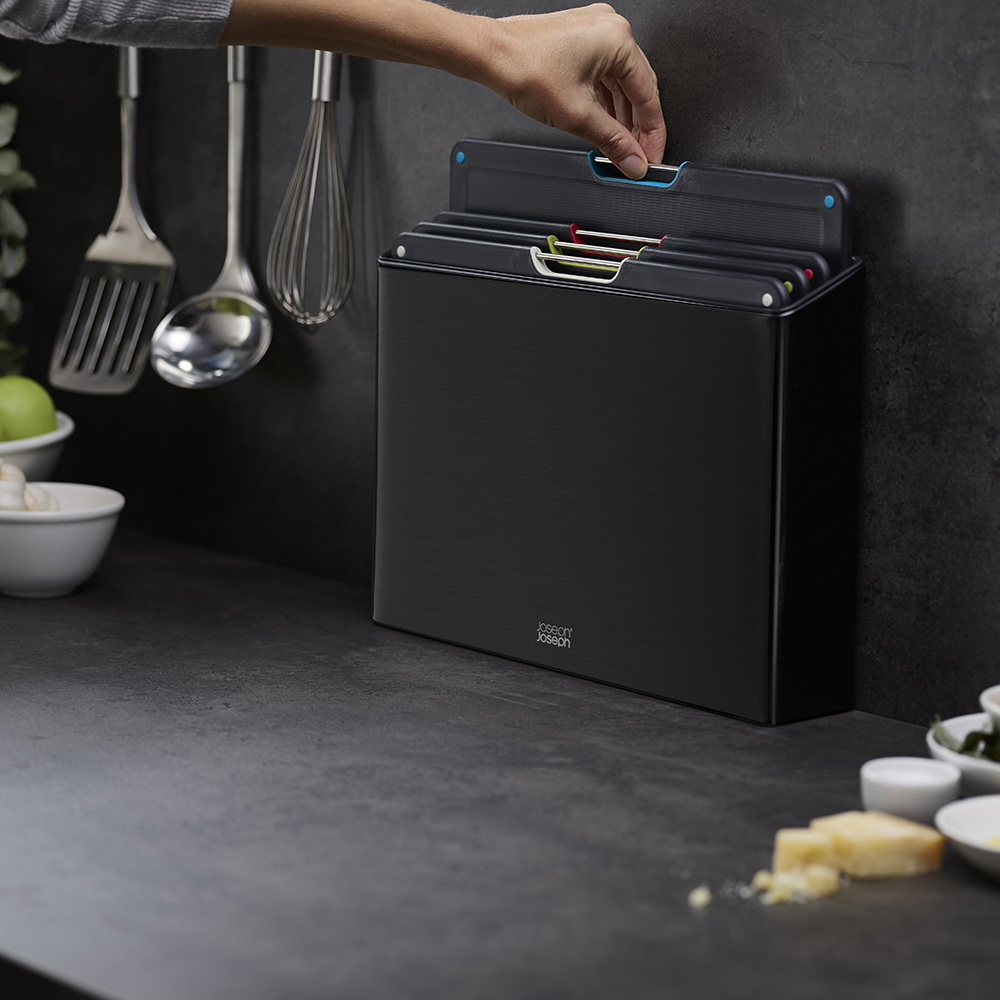 Folio Steel Sk&auml;rbr&auml;da Set 35,5x26,5 cm Svart