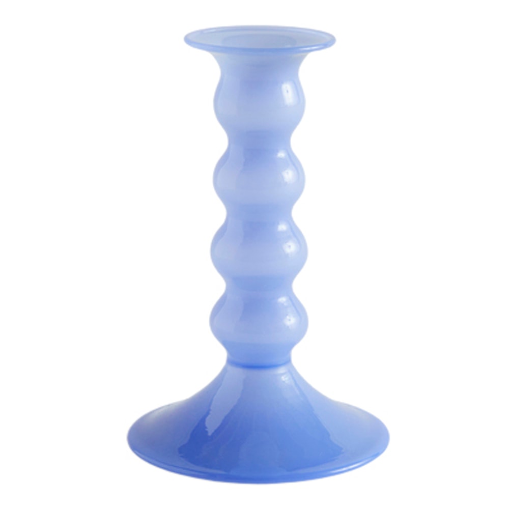 Wavy Ljusstake Medium 14 cm Jade light blue