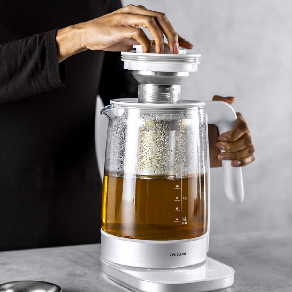 Enfinigy Vattenkokare Glaskanna Silver