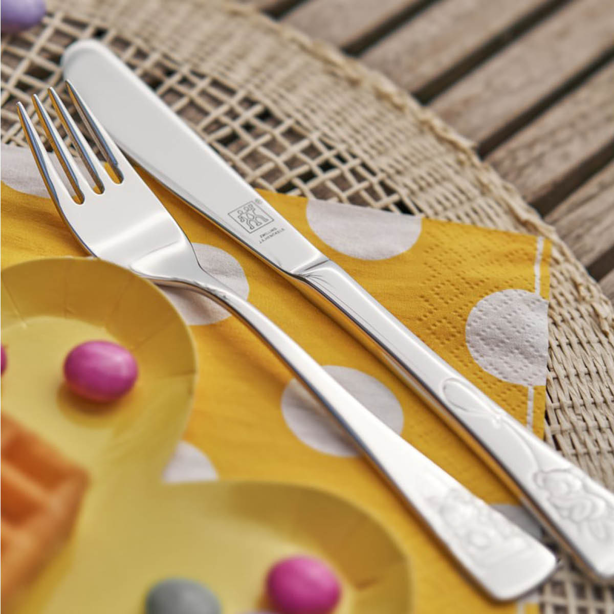 Barnbestick 4 delar Teddy