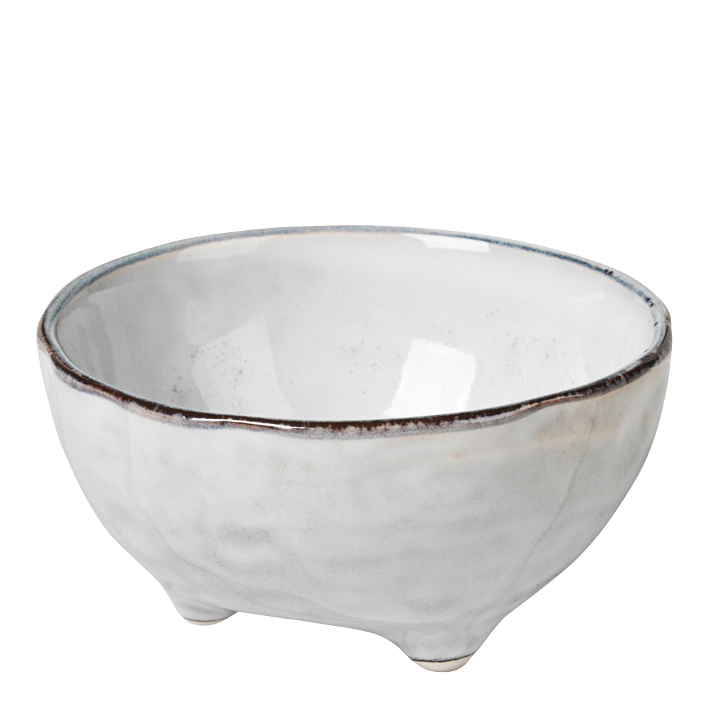 Nordic Sand Skål med fötter 11 cm Vit