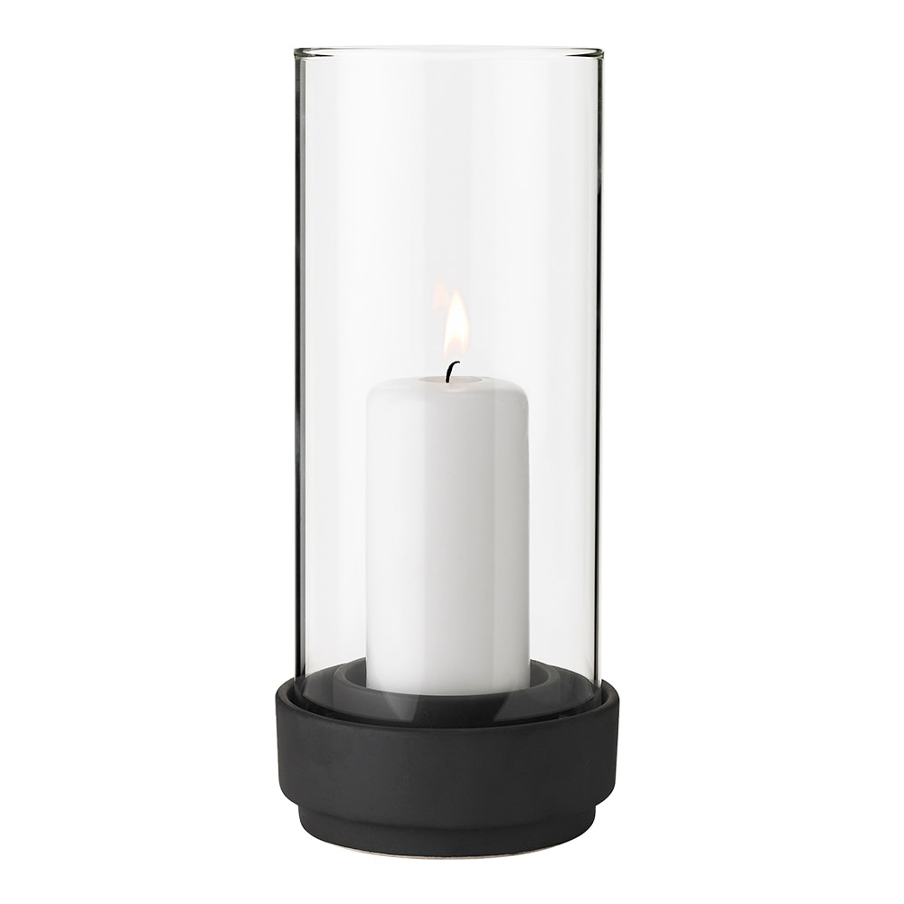 Hurricane Lykta 24 cm Svart/Klar