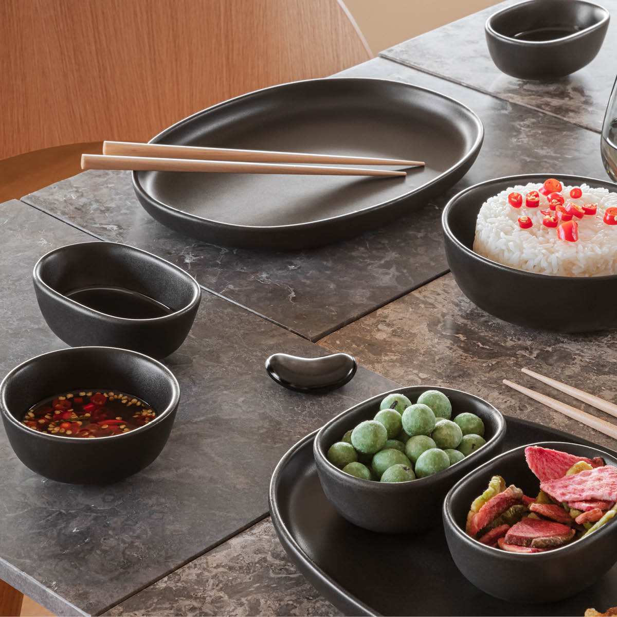 Nordic kitchen Sojaskål 10 cl Svart