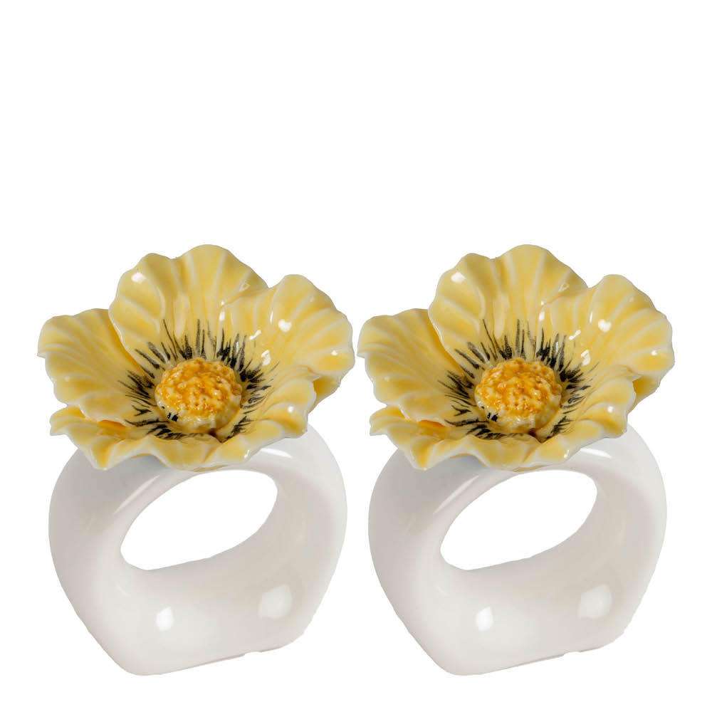 Poppy Servettring 2-pack Beige