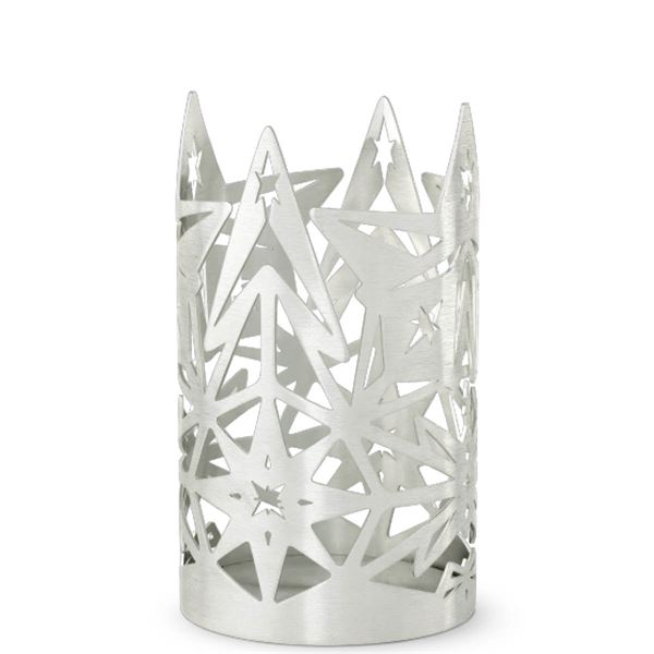 Ljuslykta 8 cm Försilvrad