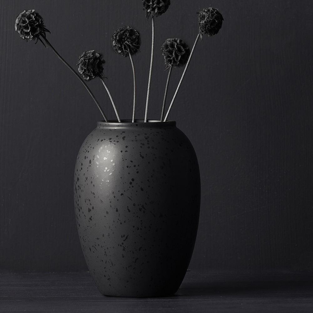 Keramikvas 20 cm Svart