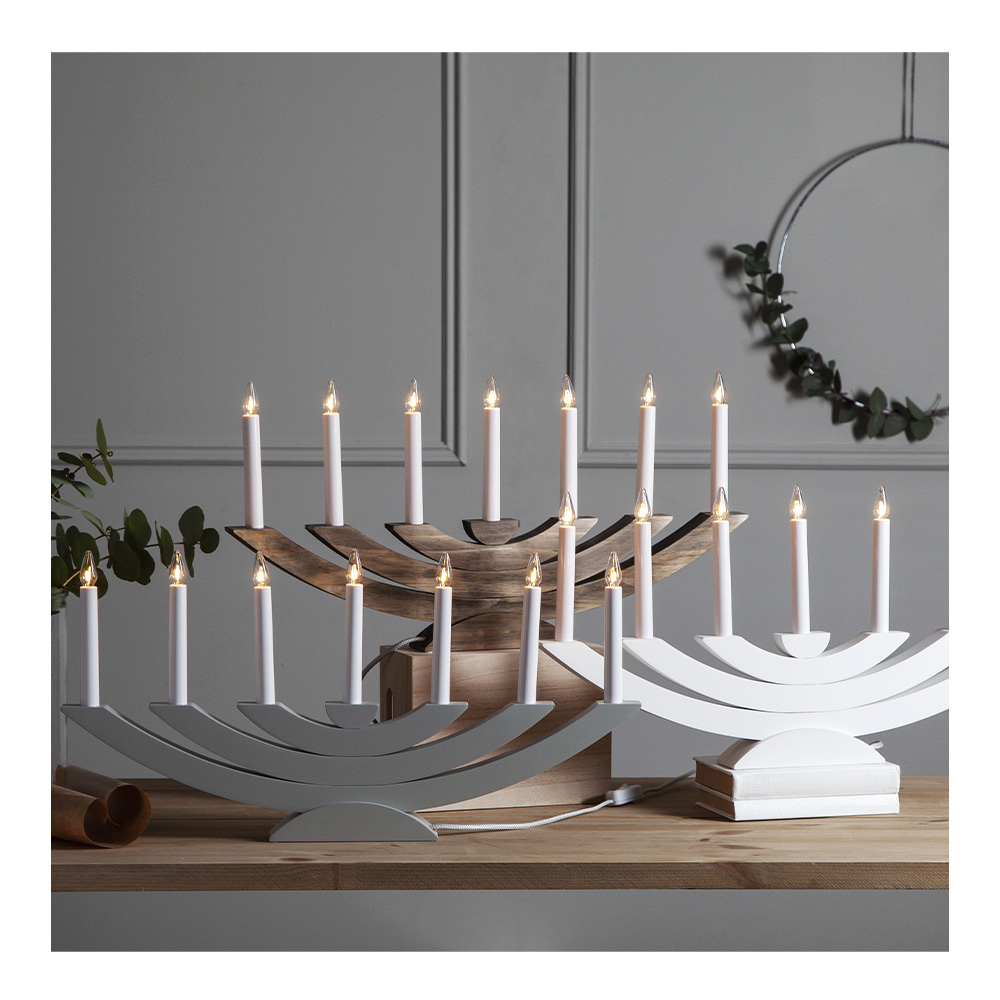 Navida Adventsljusstake Brunbetsad