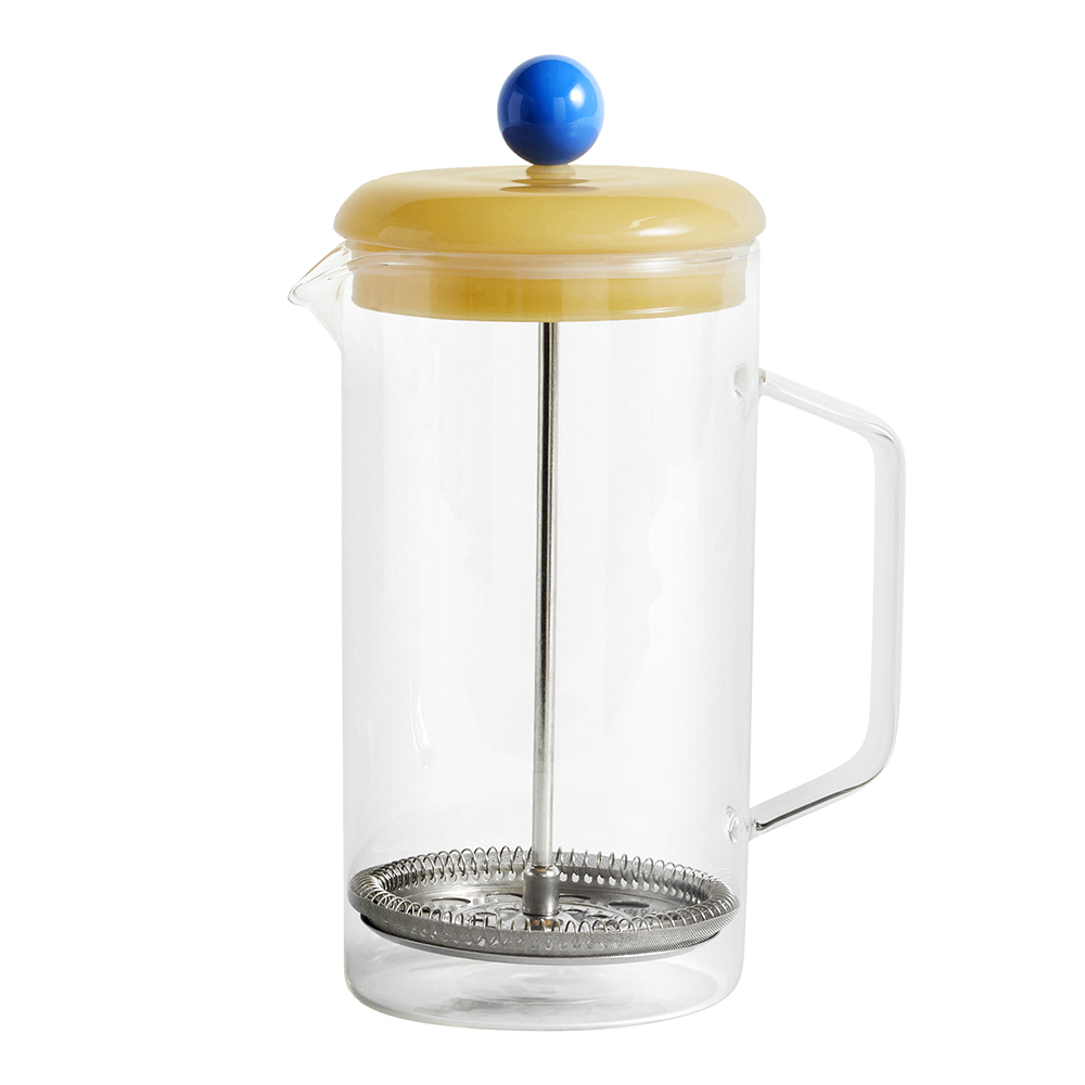 Sowden Borosilikat Pressobryggare 1 L Klar/Gul
