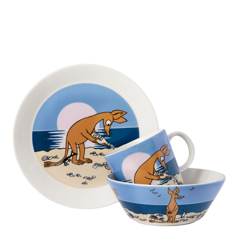 Mumin Tallrik Sniff 19 cm Blå