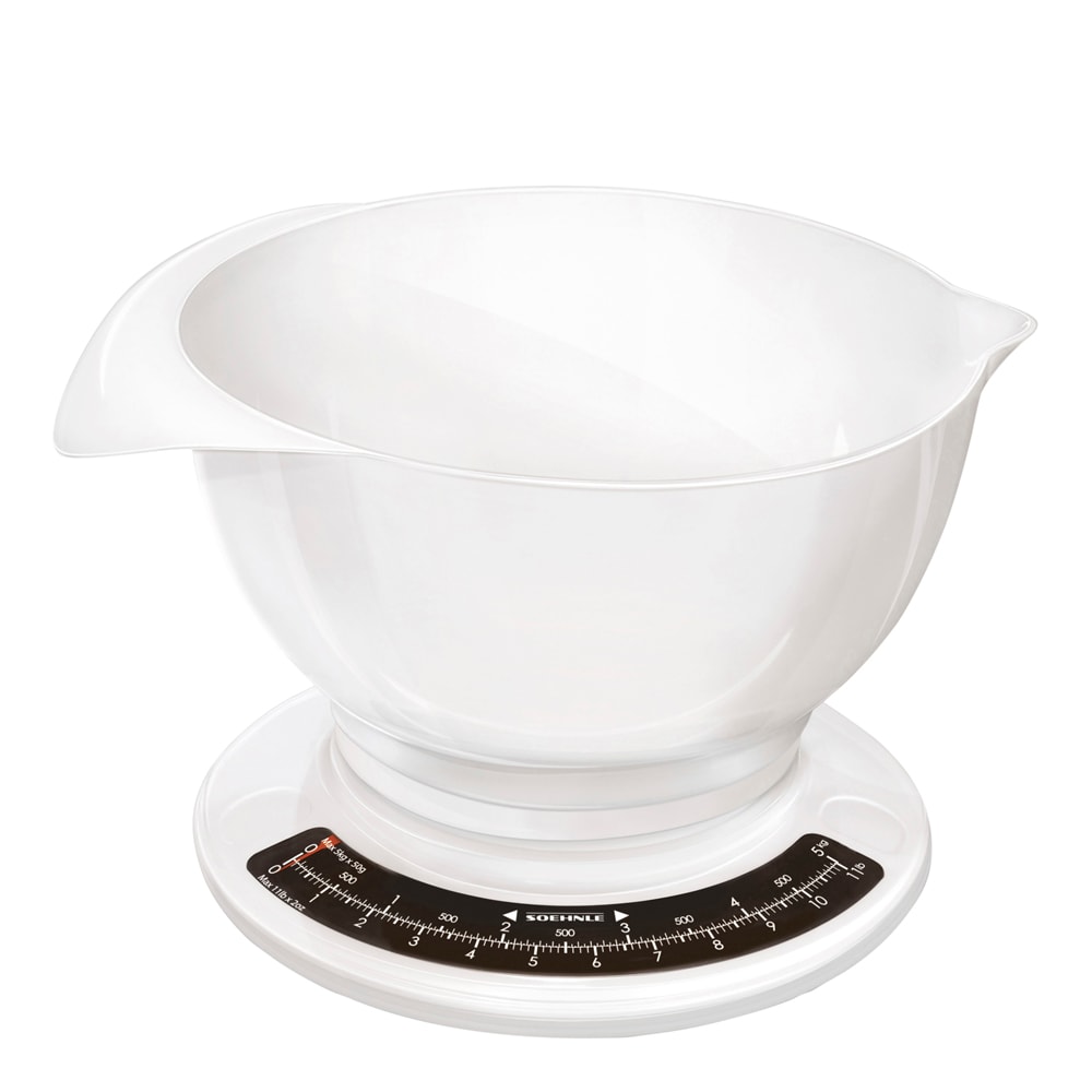 Köksvåg m skål Culina Vit