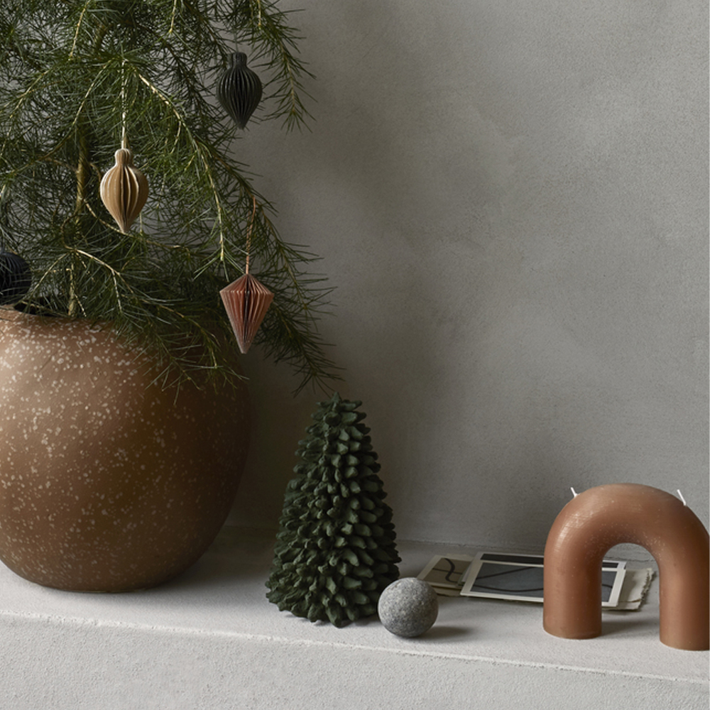 Bend Ljus 14,5 cm Tan