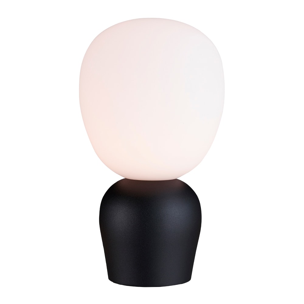 Buddy Bordslampa 18,4 cm Svart Struktur/Opal Glas