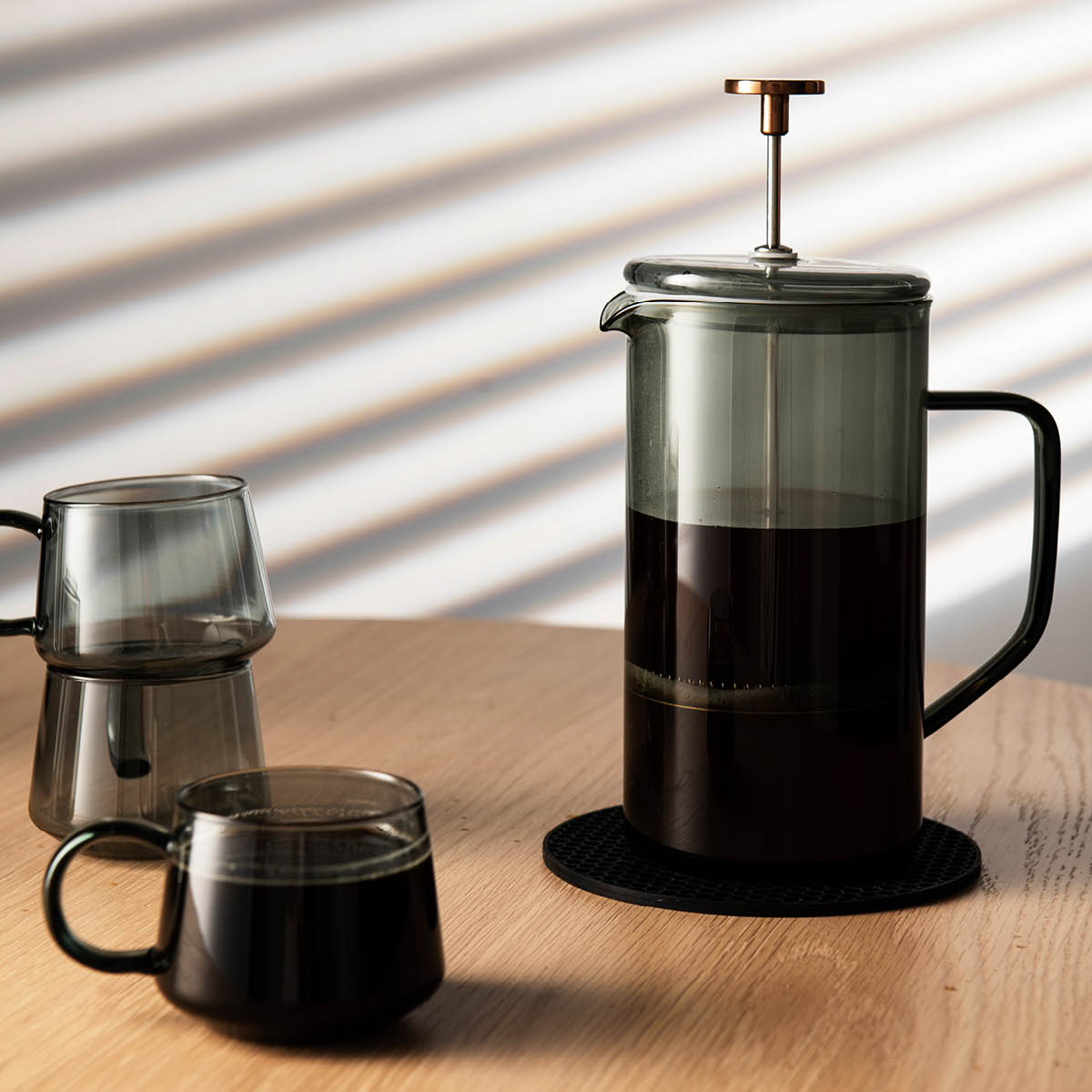 Lundi Presskanna 21 cm Smoke