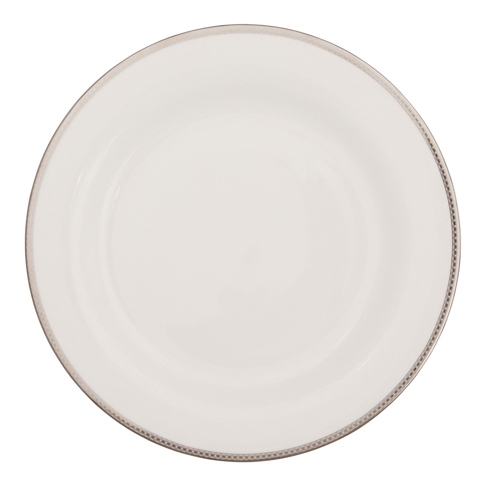 Silver Paisley Tallrik 28 cm Vit