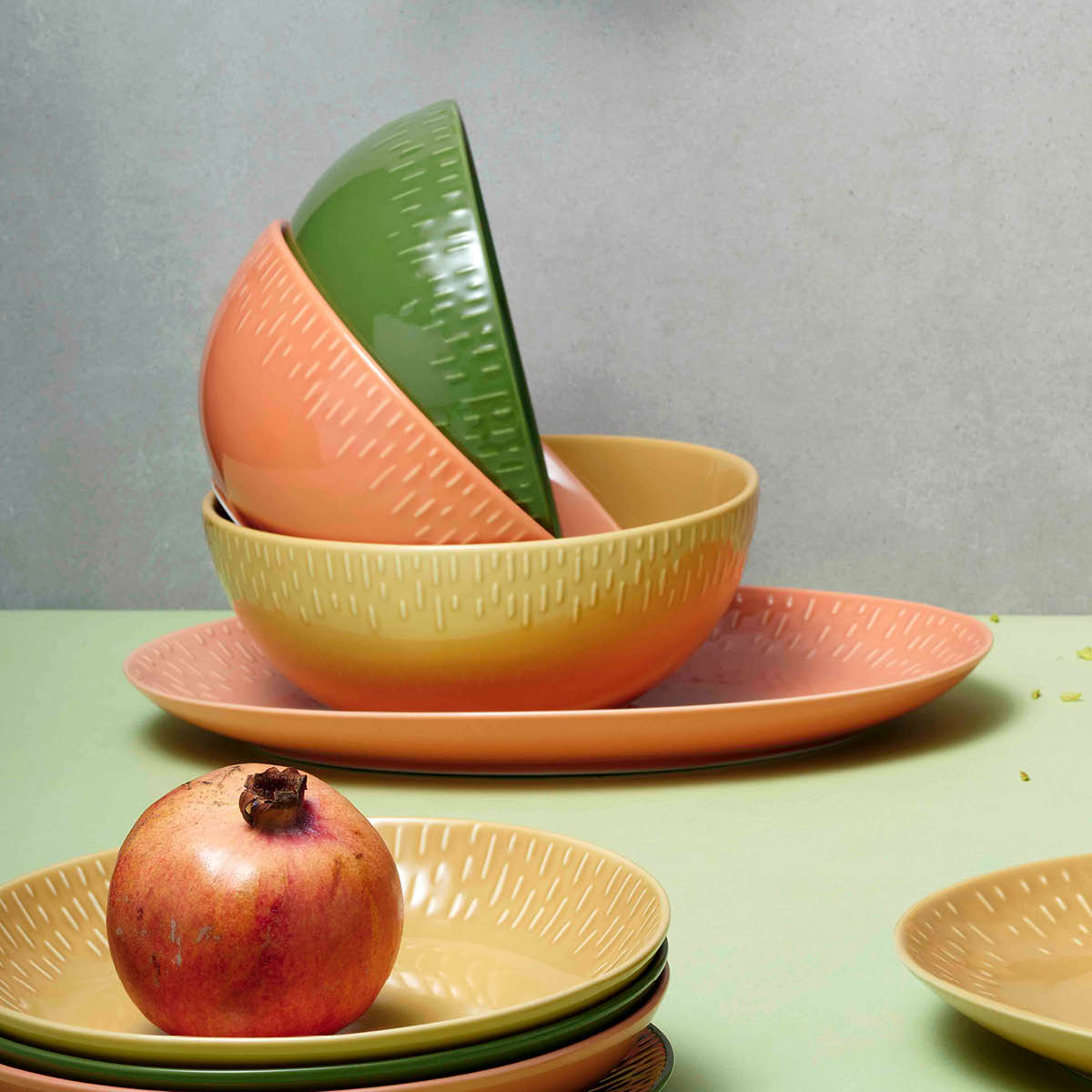 Confetti Uppläggningsfat ovalt  36x25,5 cm Aprikos