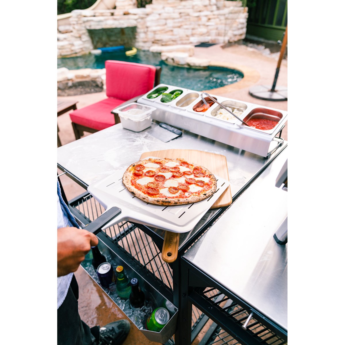 Pizzaspade Perforerad 30 cm