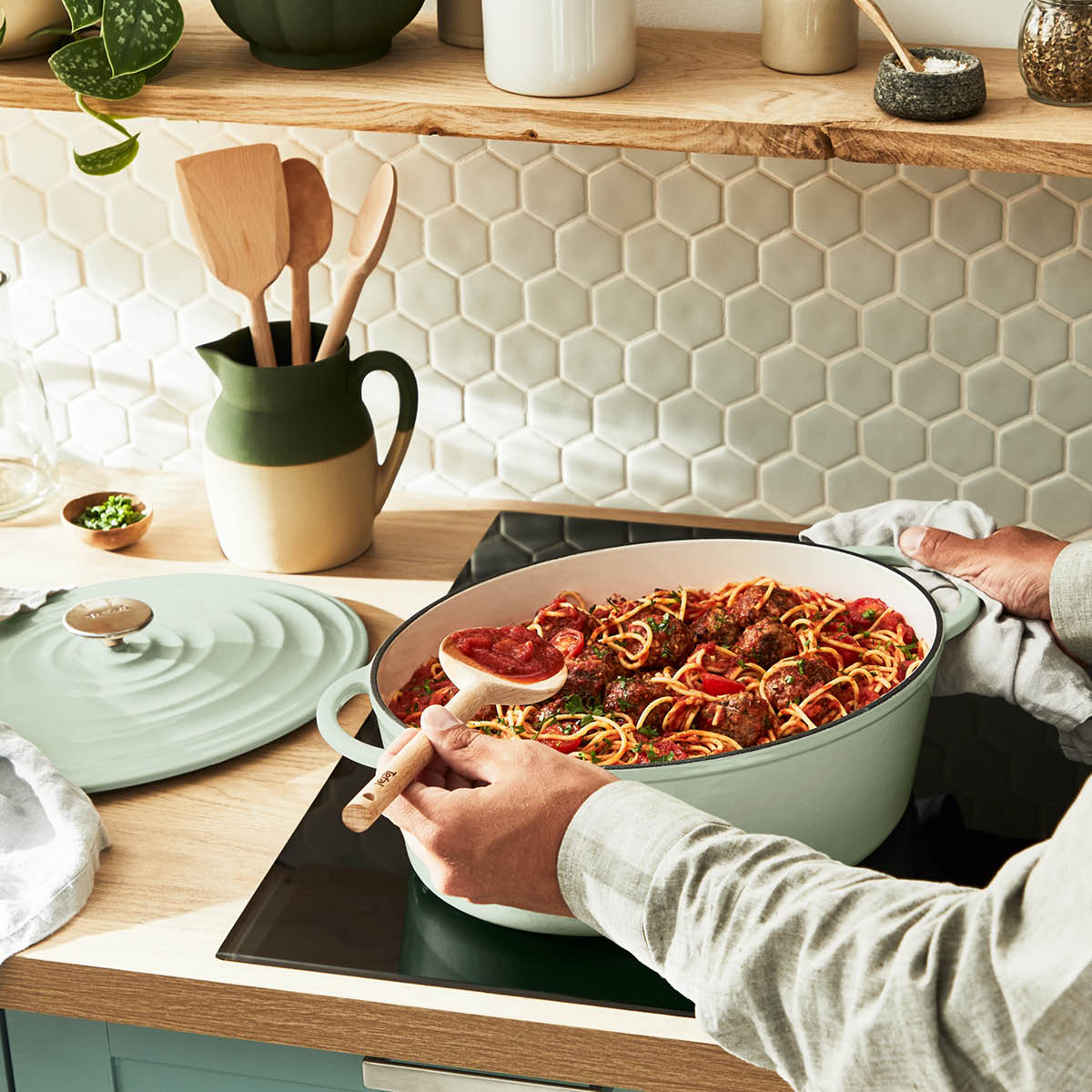 Lov Gjutjärnsgryta Oval 7,2 L Grön