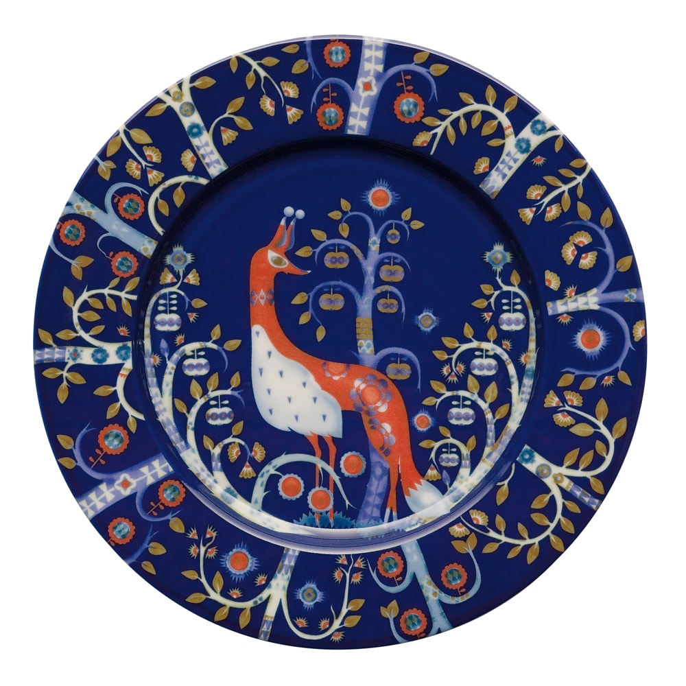 Taika Tallrik flat 22 cm Blå