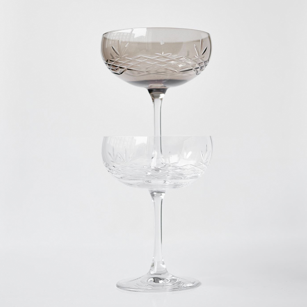 Crispy Gatsby Champagneskål 30 cl 2-pack Brun