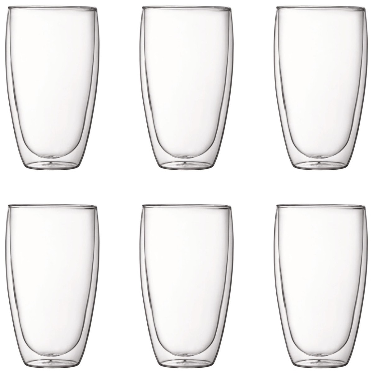 Pavina dubbelväggade Glas 45 cl 6-pack Klar