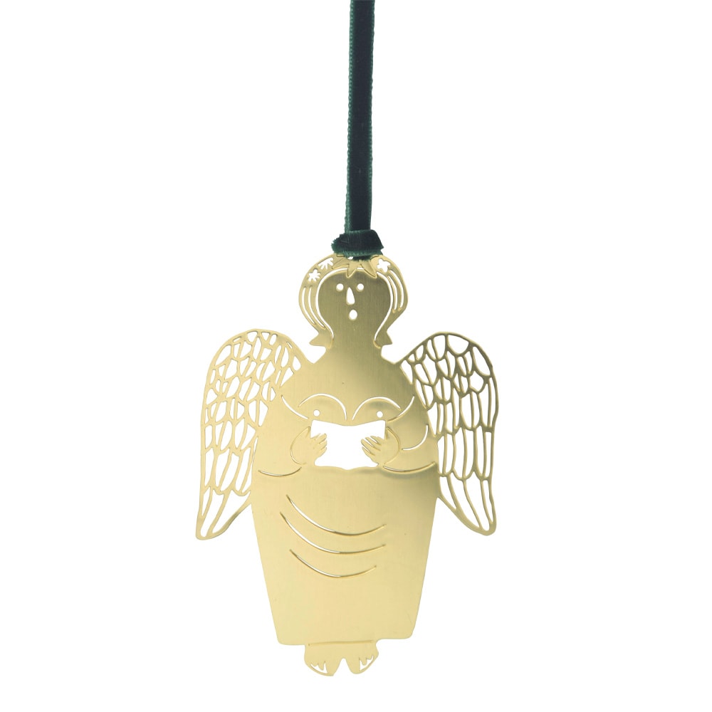 Hänge Ängel 6,3x9x0,5 cm Mässing