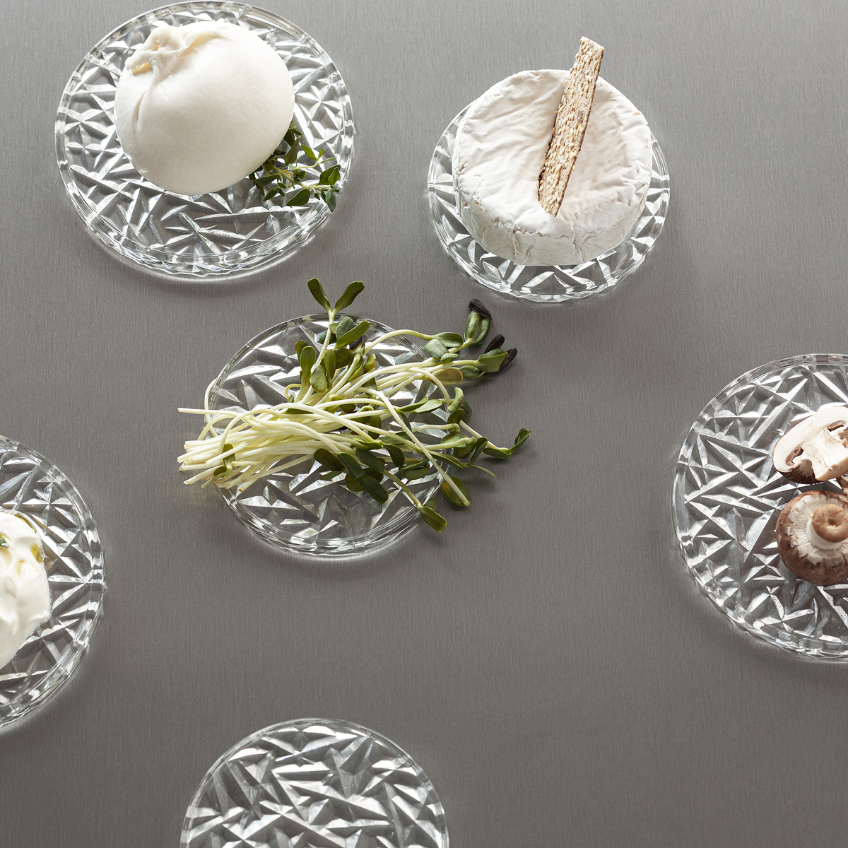 Glasunderlägg 12,5 cm Klar