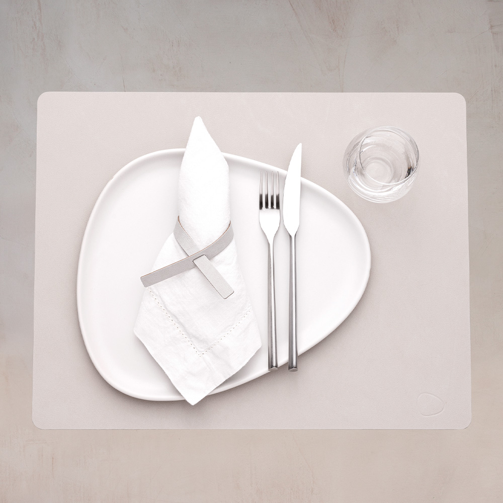 Nupo Square Bordstablett L 35x45 cm Oyster White