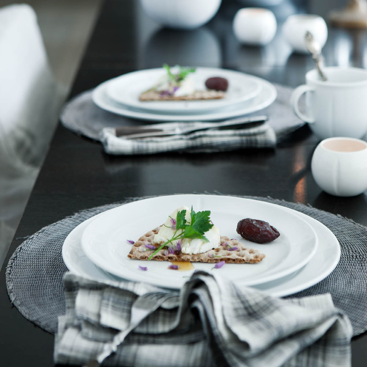 Grand cru Soft Tallrik ?23 cm Vit