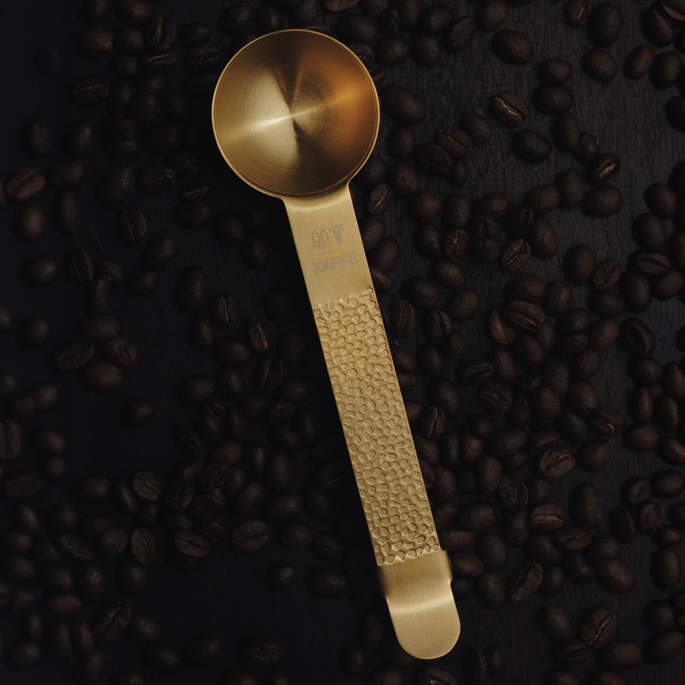 Frost Kaffemått med klämma Mässing