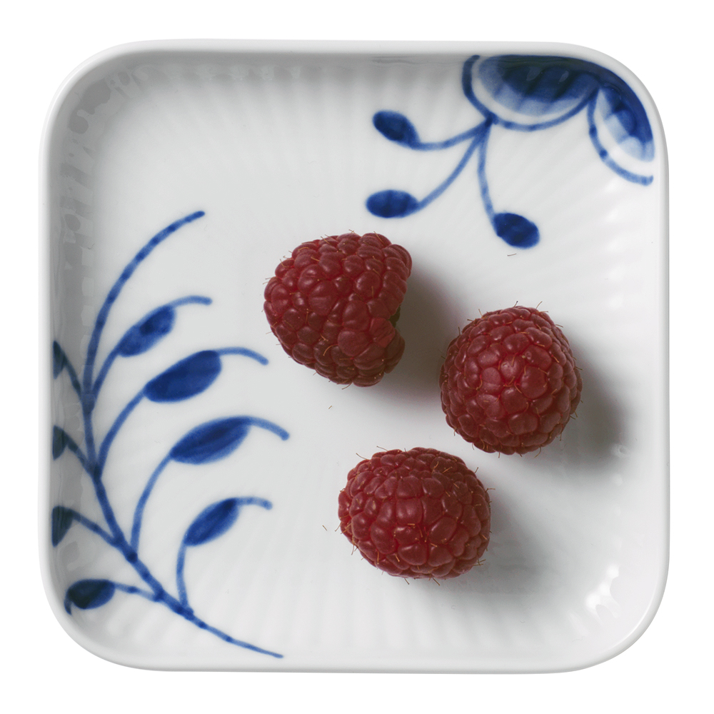 Blue Fluted Mega Tallrik 9x9 cm