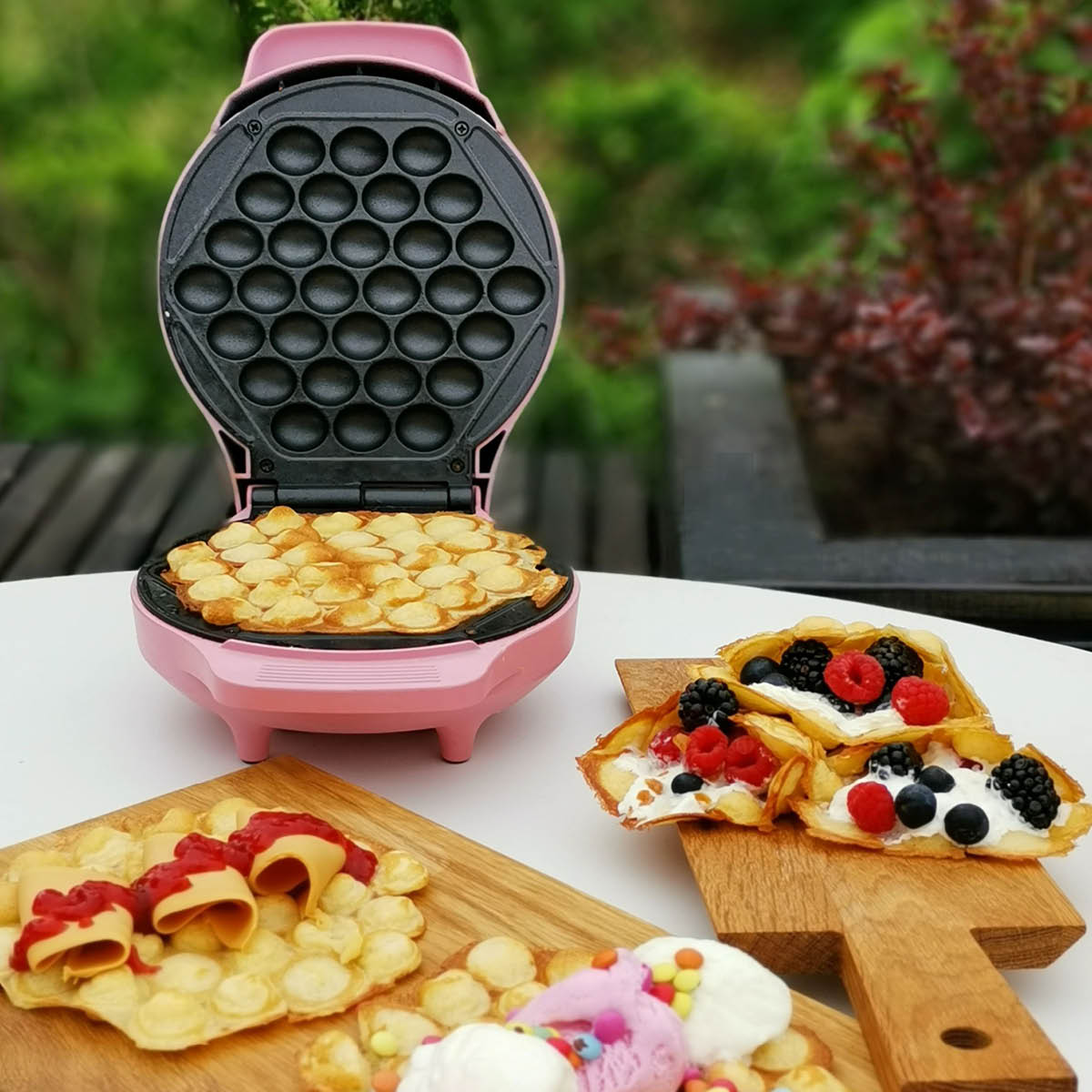 Select Bubbelvåffeljärn Rosa