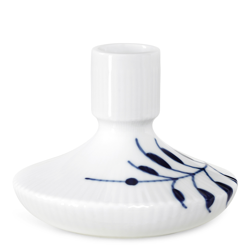 Blue Fluted Mega Ljusstake 8 cm