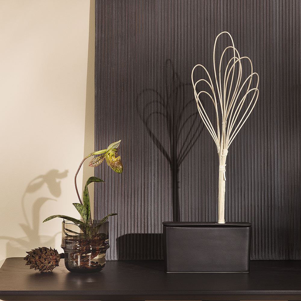 Bonsai Vas/Dofthållare Keramik Svart