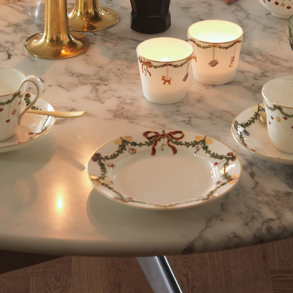 Star Fluted Christmas Tallrik 19 cm