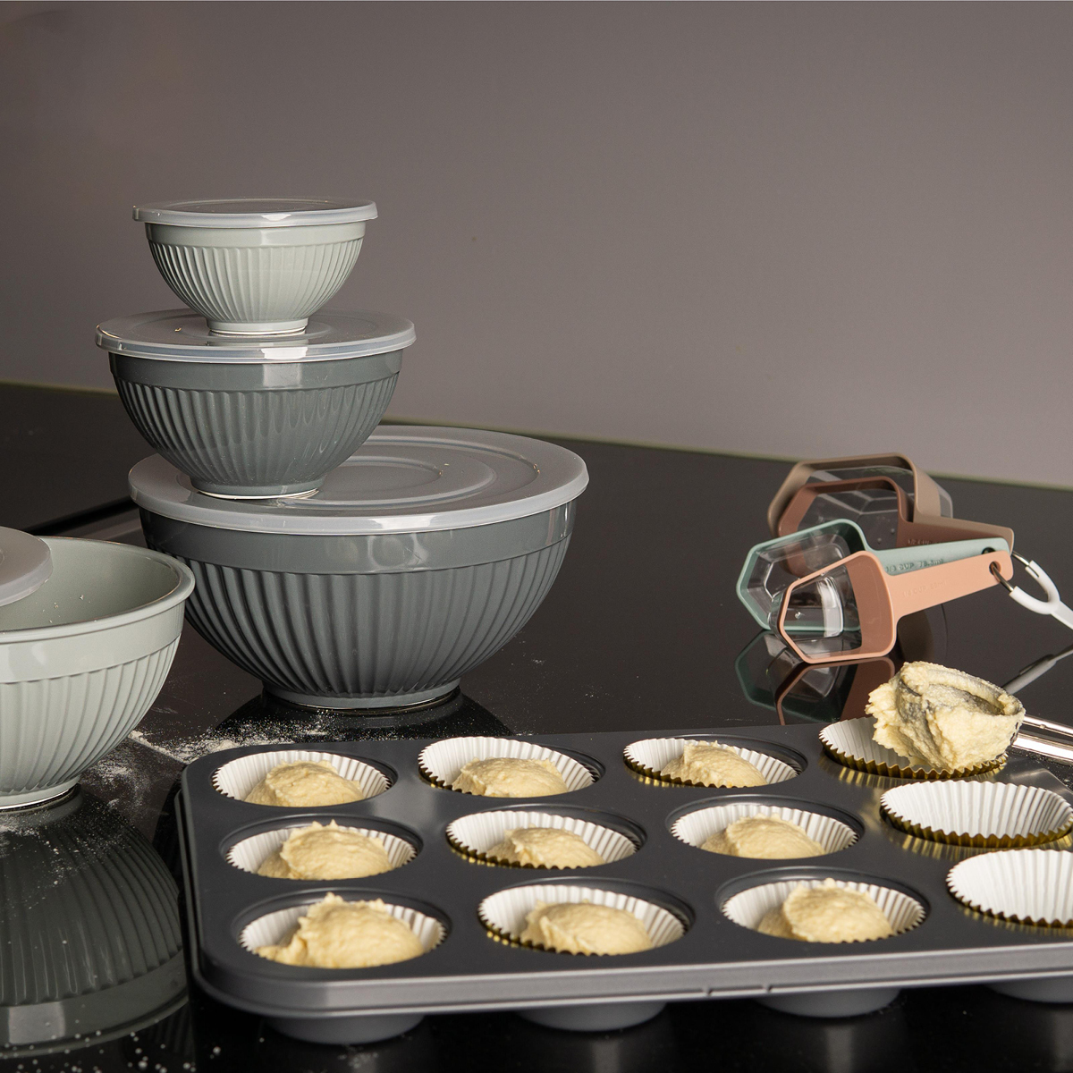 bAYk Muffinsform 12-Pack Kolstål