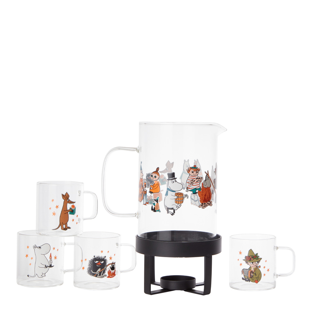 Cervera x Mumin 2023 Glöggkanna med Värmare 1 L Klar