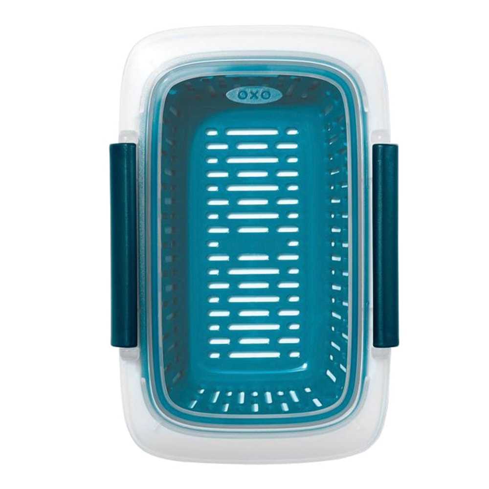 Prep & Go Behållare med durkslag 450 ml