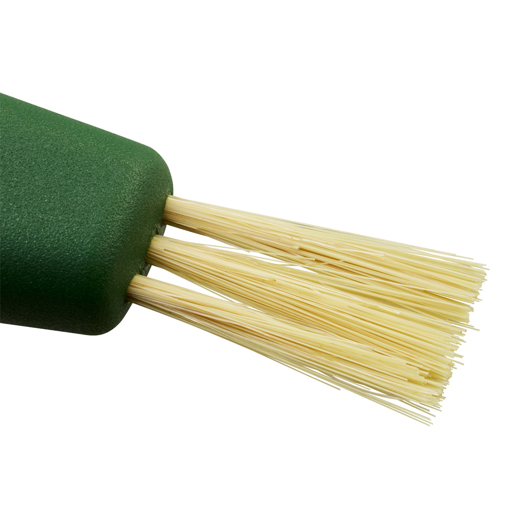 Solid Svampkniv med Borste Grön