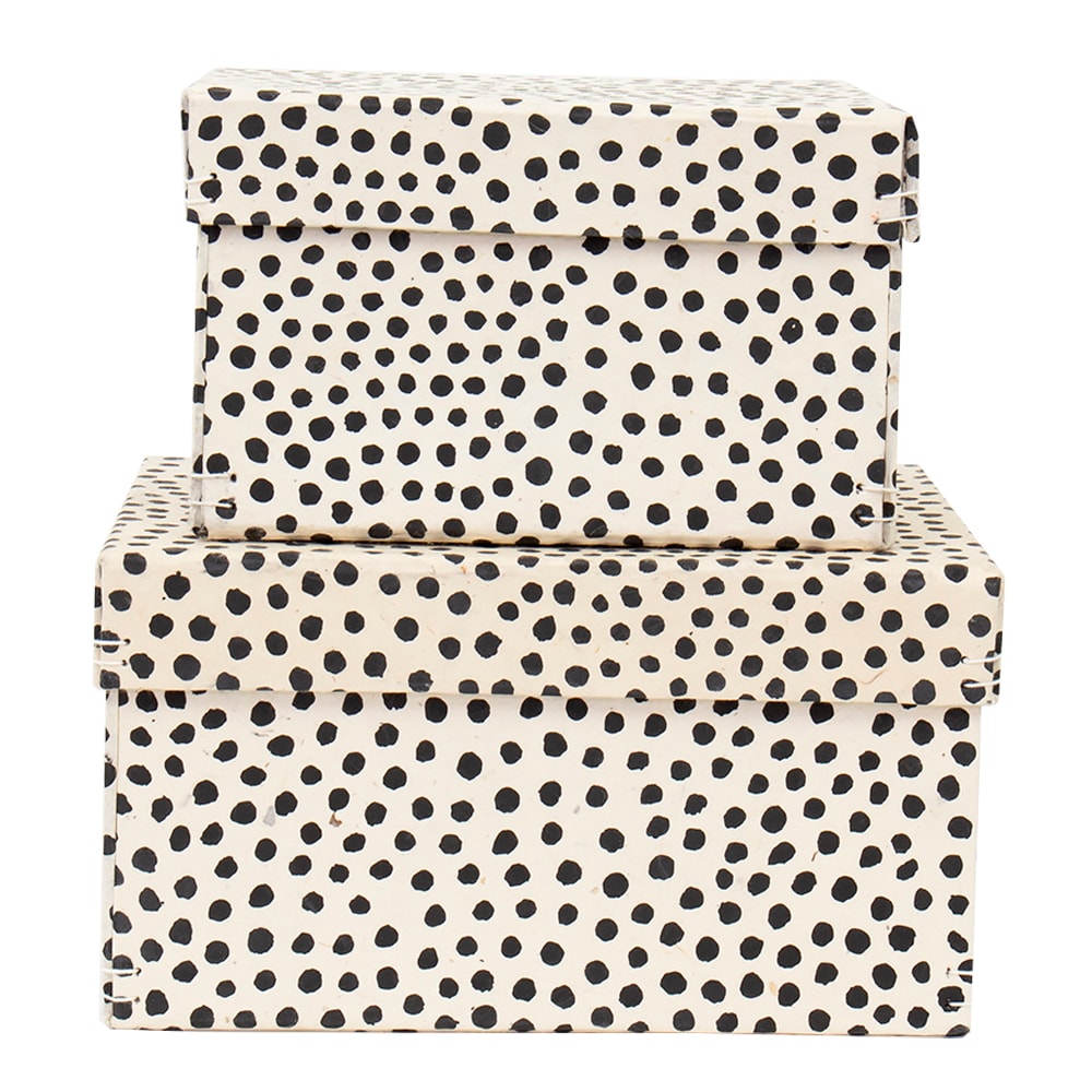 Prick Förvaringslådor 2-pack Svart