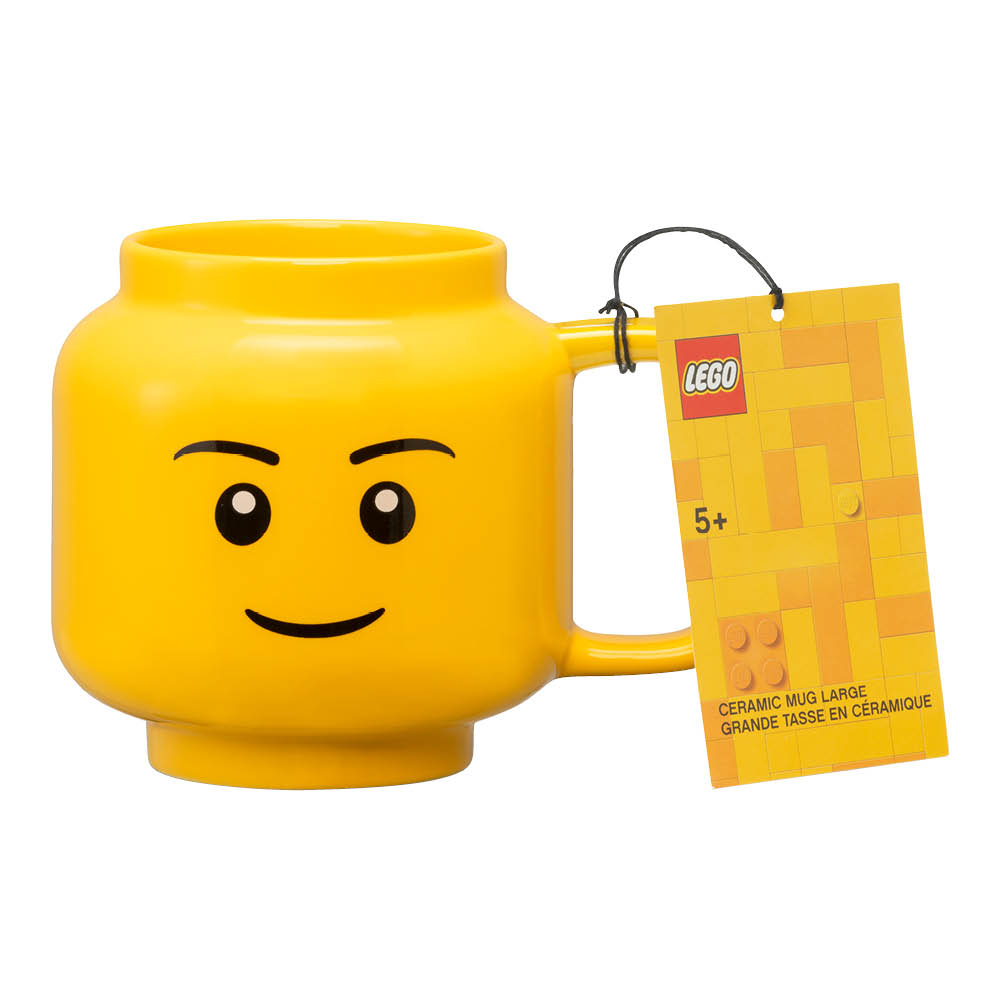 Mugg lego figur 55 cl Gul
