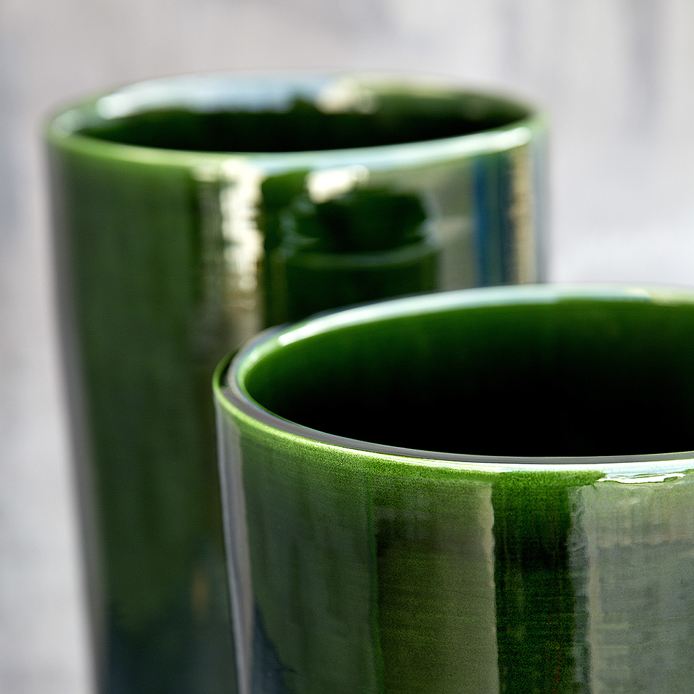 Oak Vas 35 cm Grön emerald