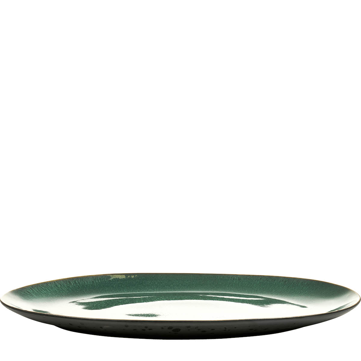 Fat Oval 45x34 cm Mörkgrön